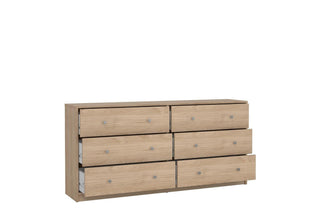 May Chest Of 6 Drawers (3+3) In Jackson Hickory Oak