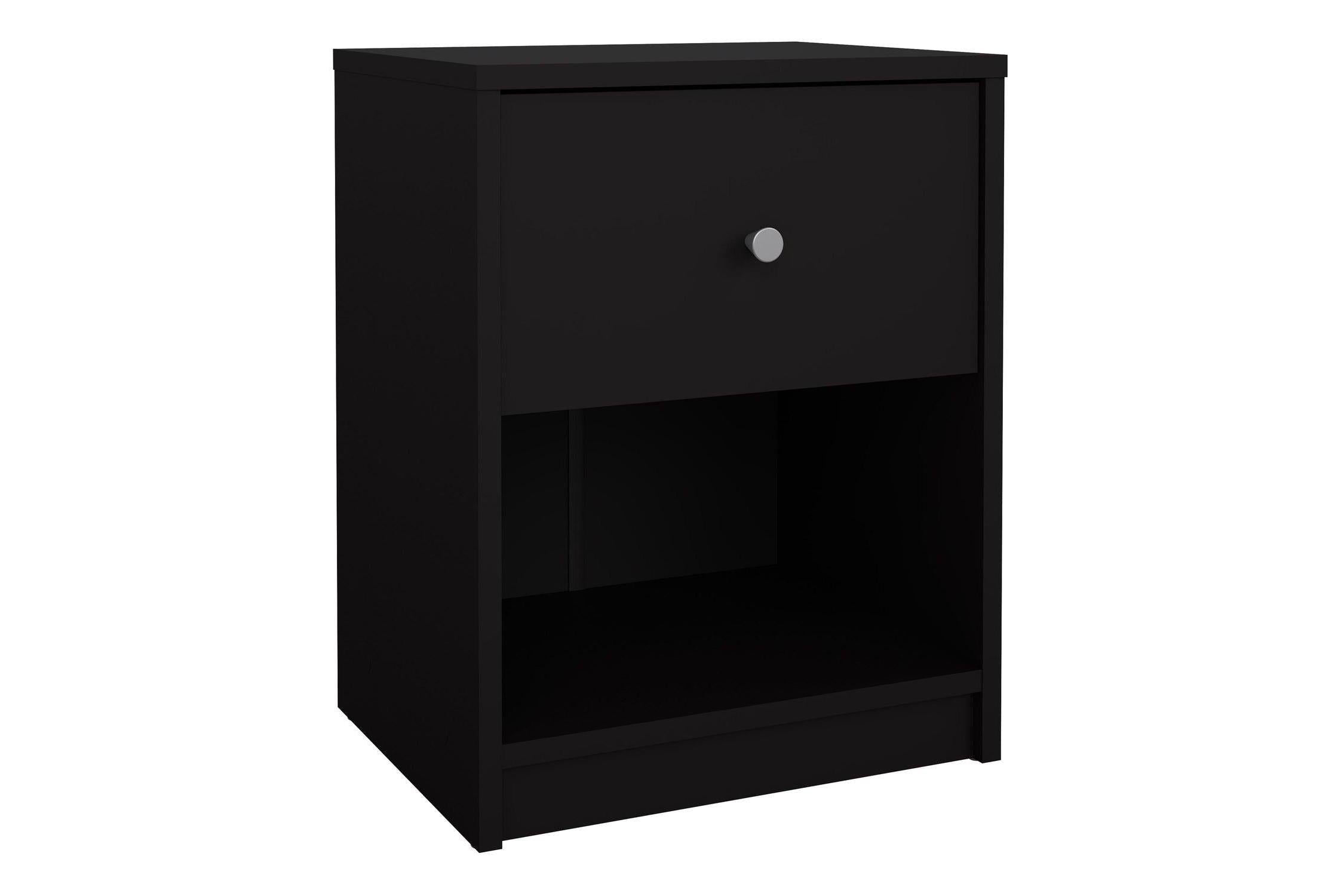 May Bedside 1 Drawer In Black