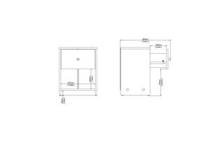 May Bedside 1 Drawer In Black