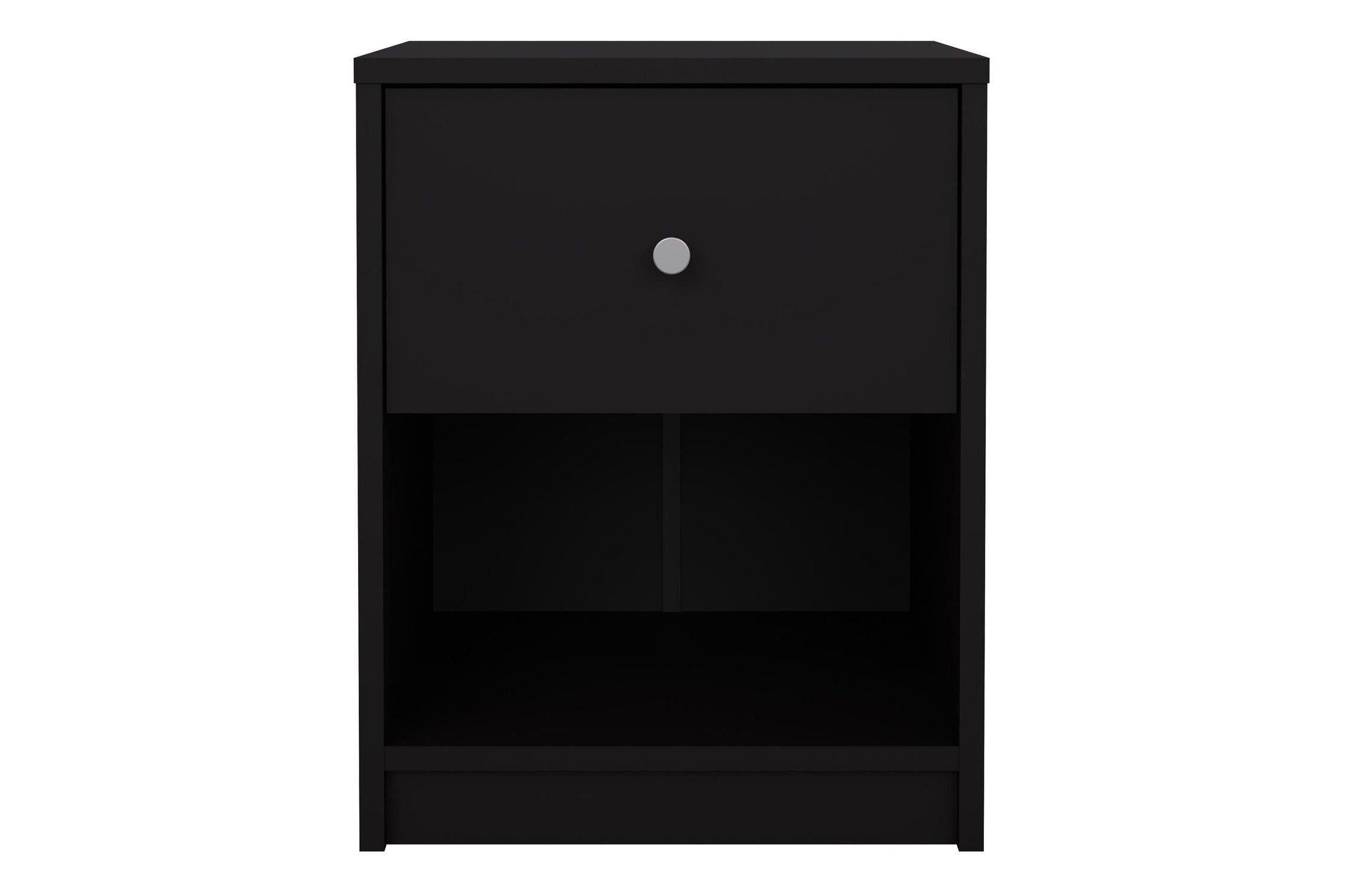 May Bedside 1 Drawer In Black