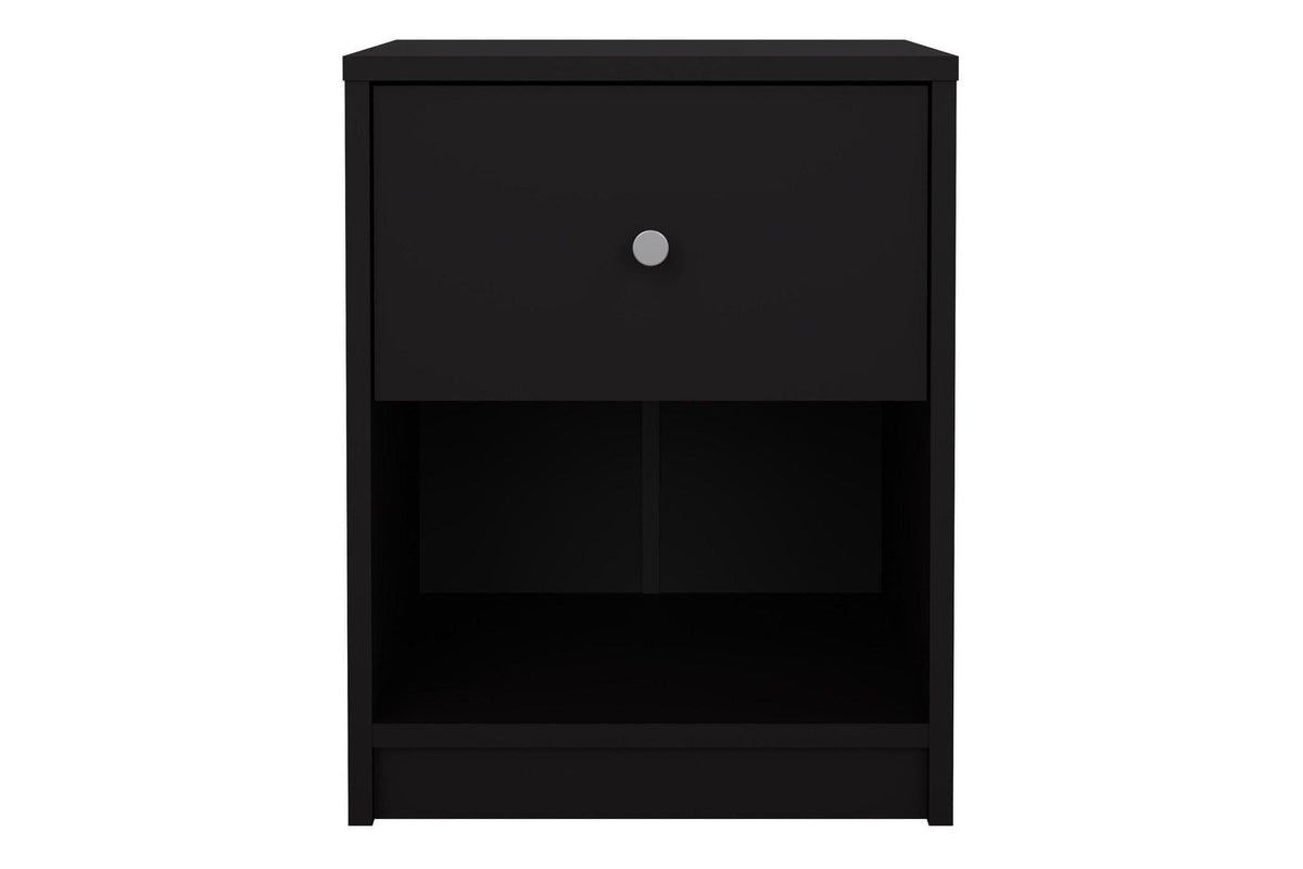 May Bedside 1 Drawer In Black