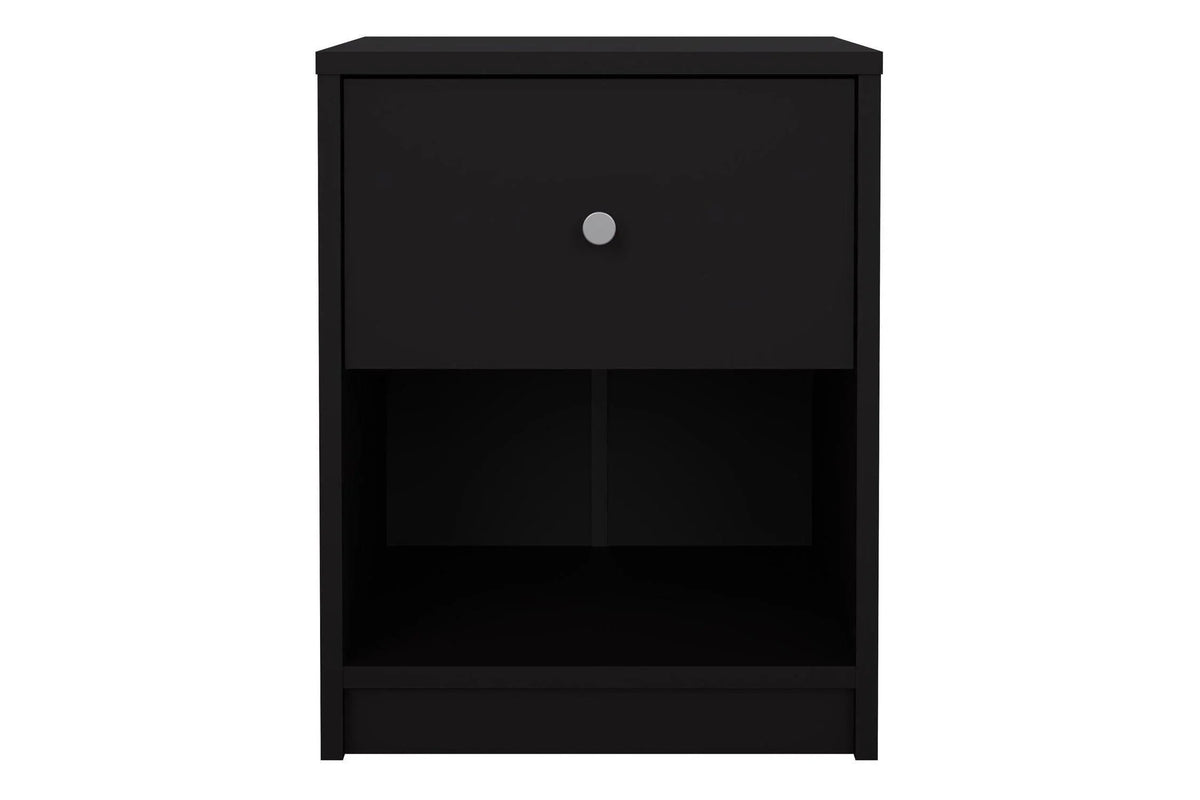 May Bedside 1 Drawer In Black
