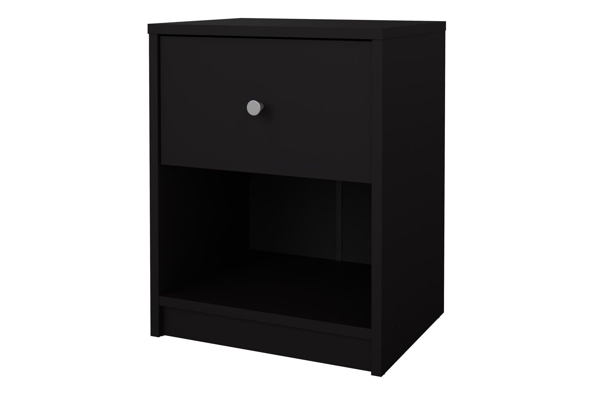 May Bedside 1 Drawer In Black
