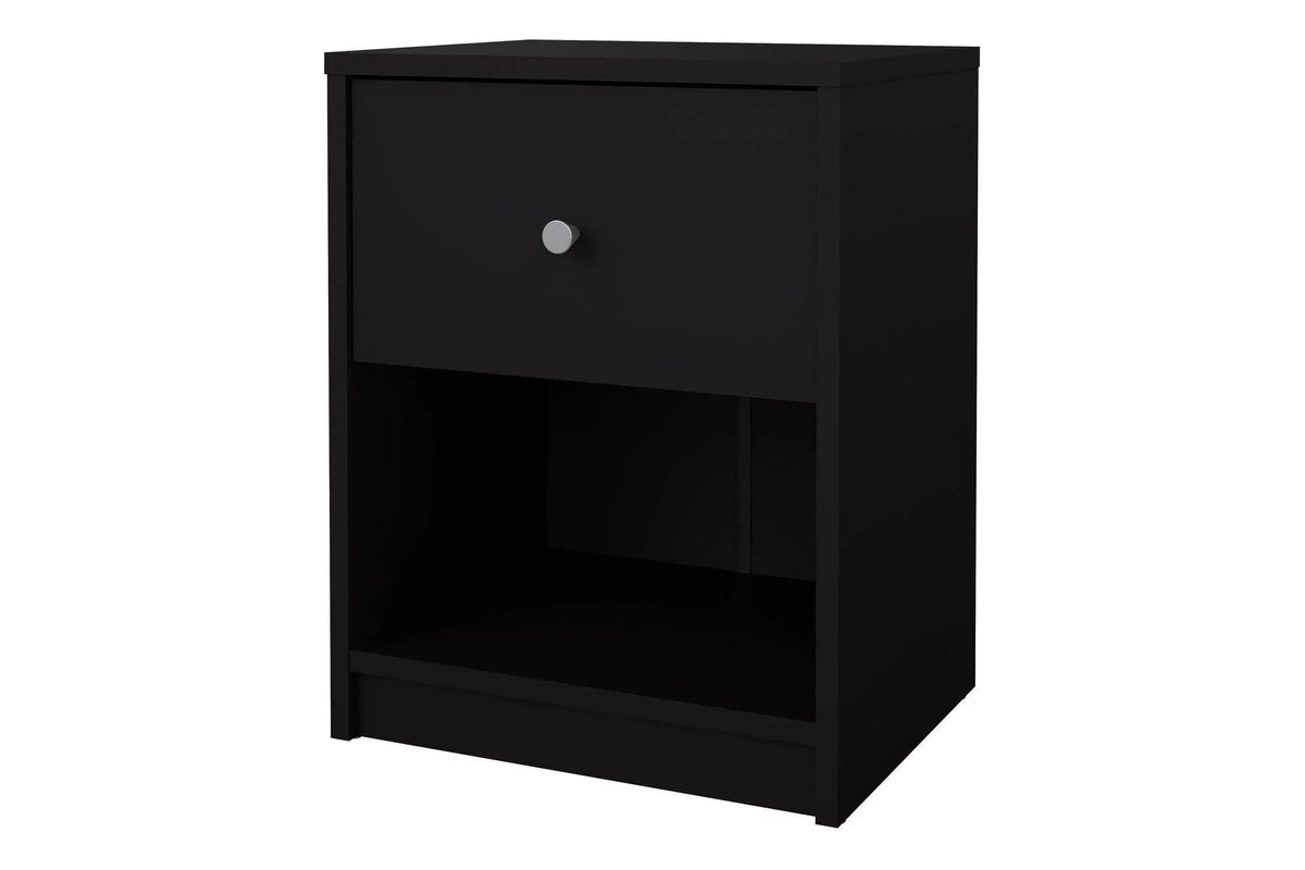 May Bedside 1 Drawer In Black