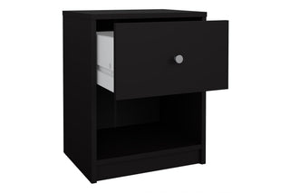 May Bedside 1 Drawer In Black