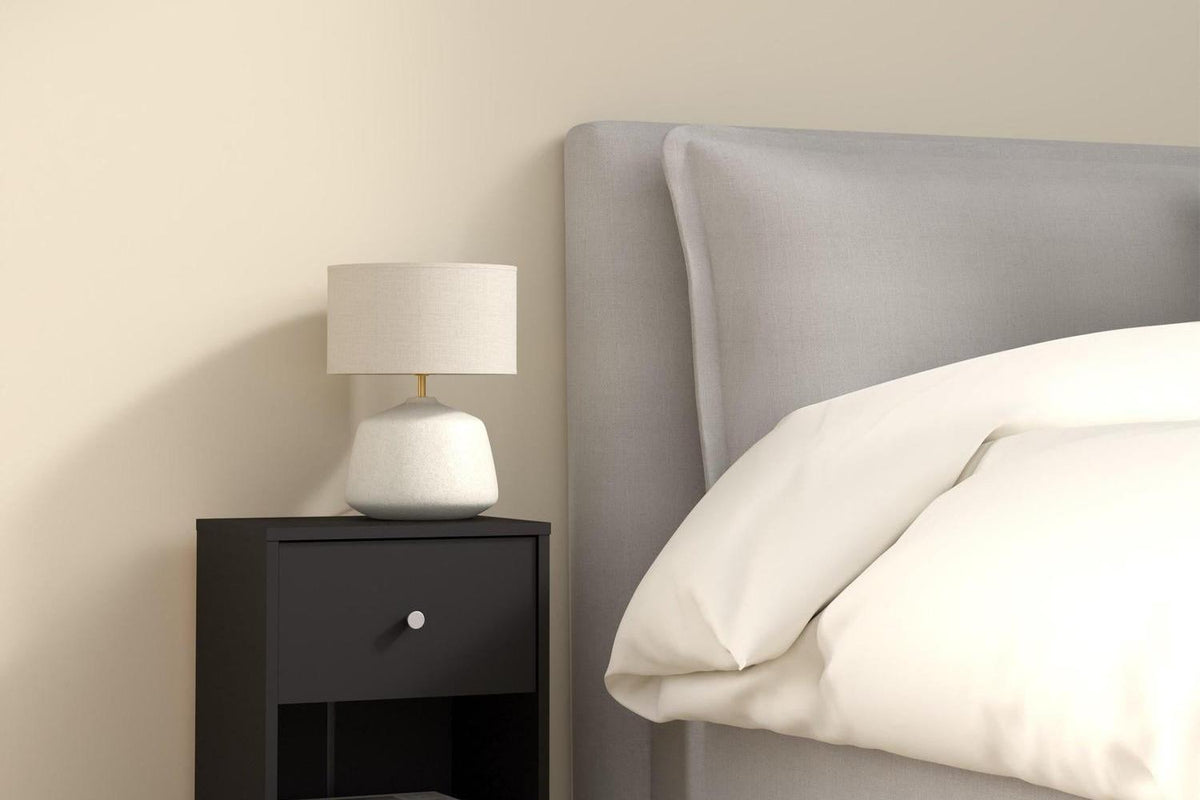 May Bedside 1 Drawer In Black