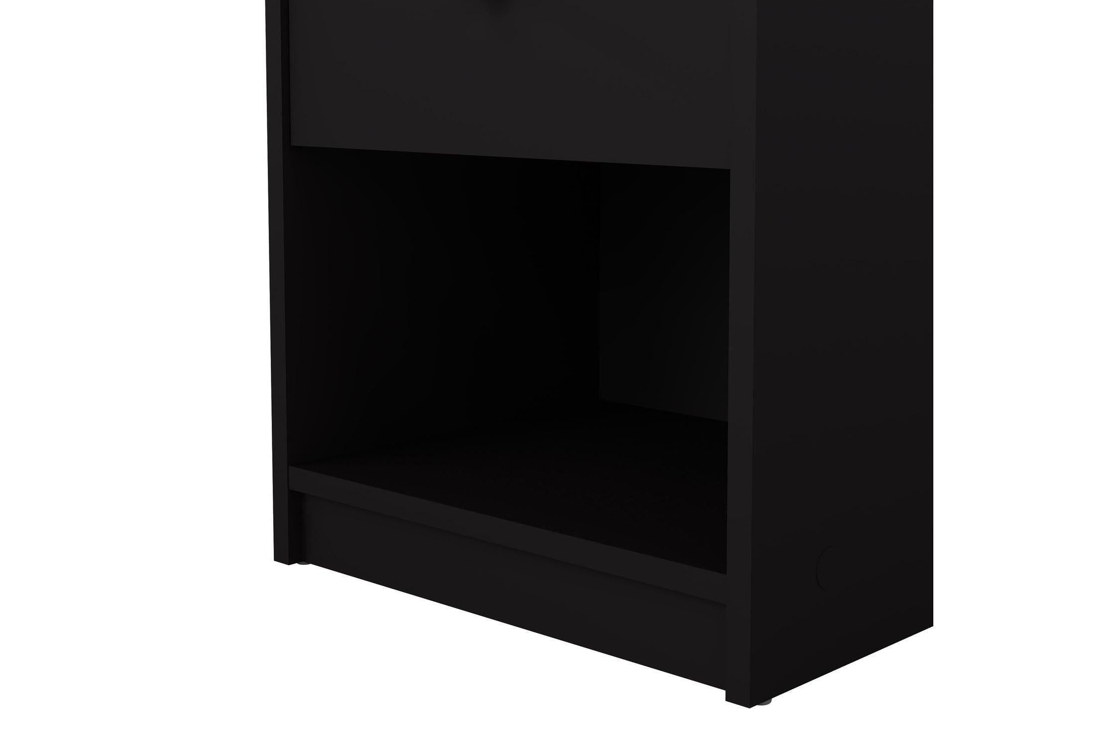 May Bedside 1 Drawer In Black