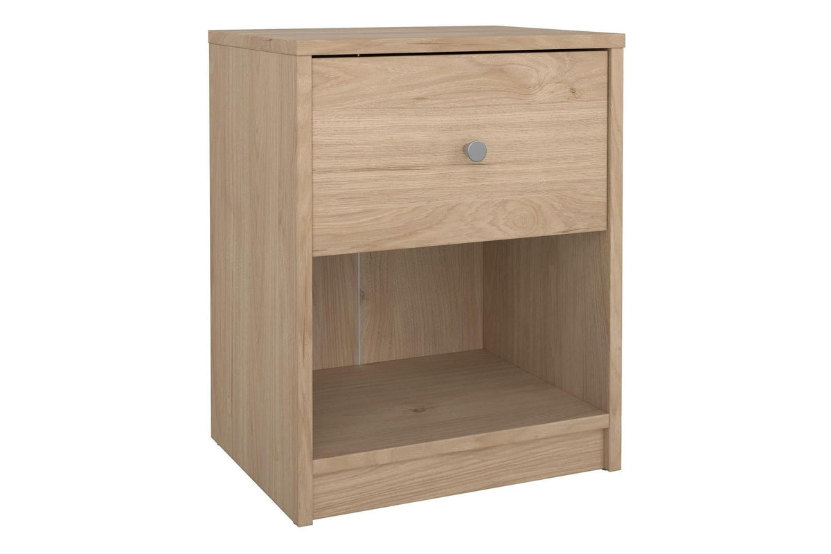 May Bedside 1 Drawer In Jackson Hickory Oak