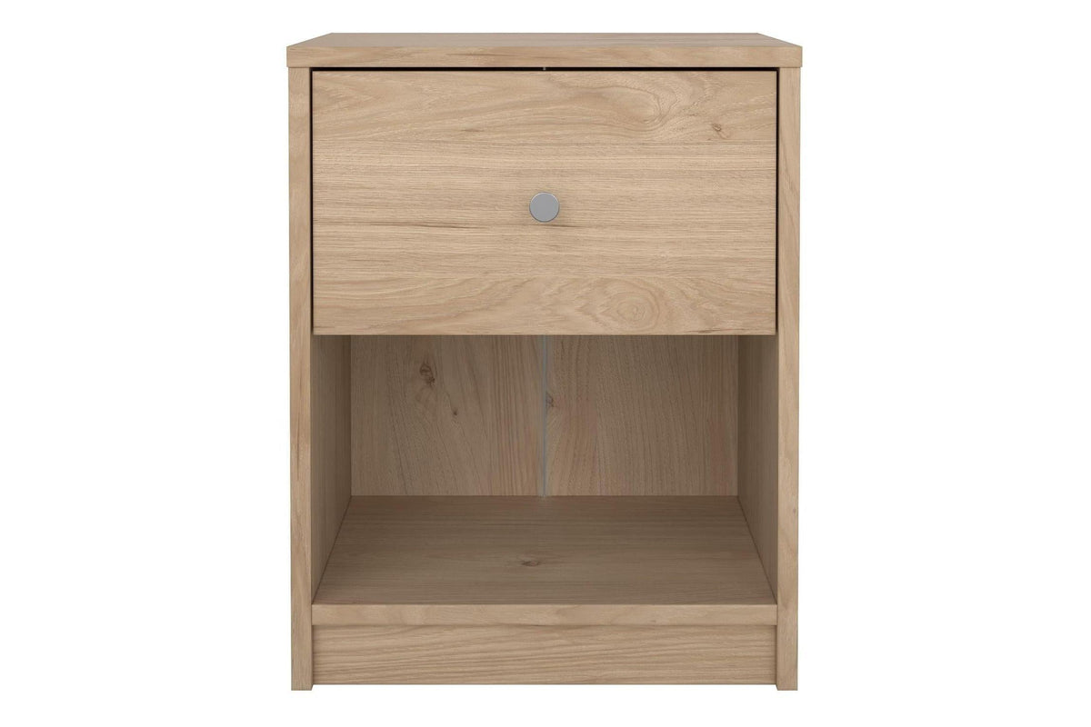 May Bedside 1 Drawer In Jackson Hickory Oak