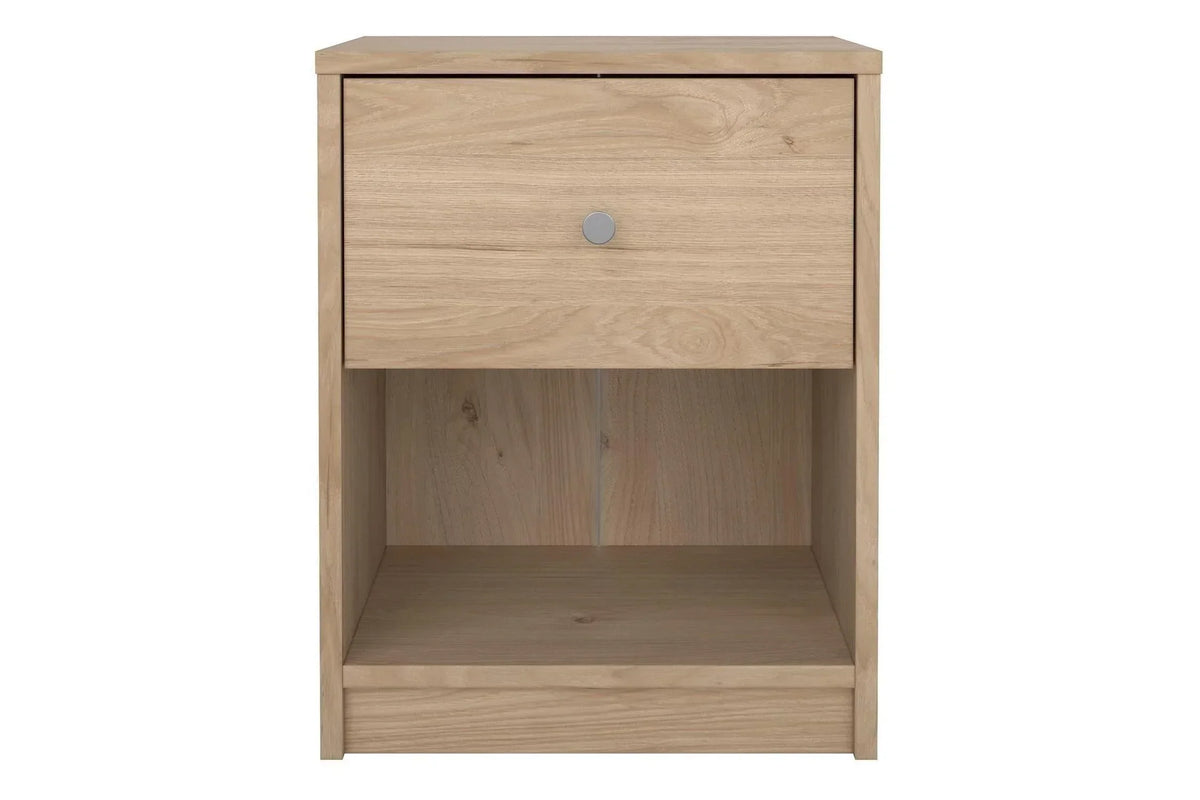 May Bedside 1 Drawer In Jackson Hickory Oak