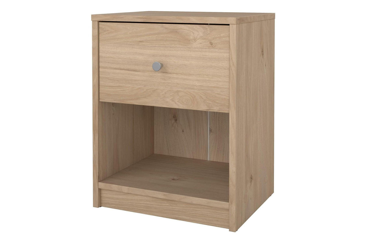 May Bedside 1 Drawer In Jackson Hickory Oak