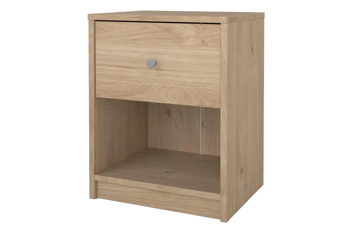 May Bedside 1 Drawer In Jackson Hickory Oak