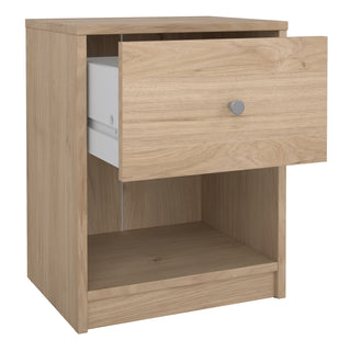 May Bedside 1 Drawer In Jackson Hickory Oak