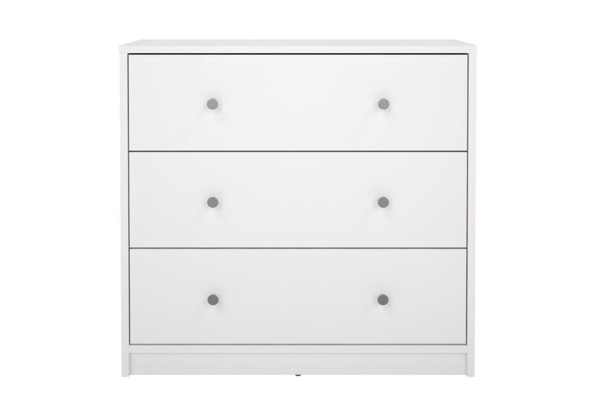 May Chest Of 3 Drawers In White