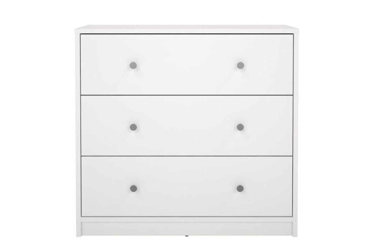May Chest Of 3 Drawers In White