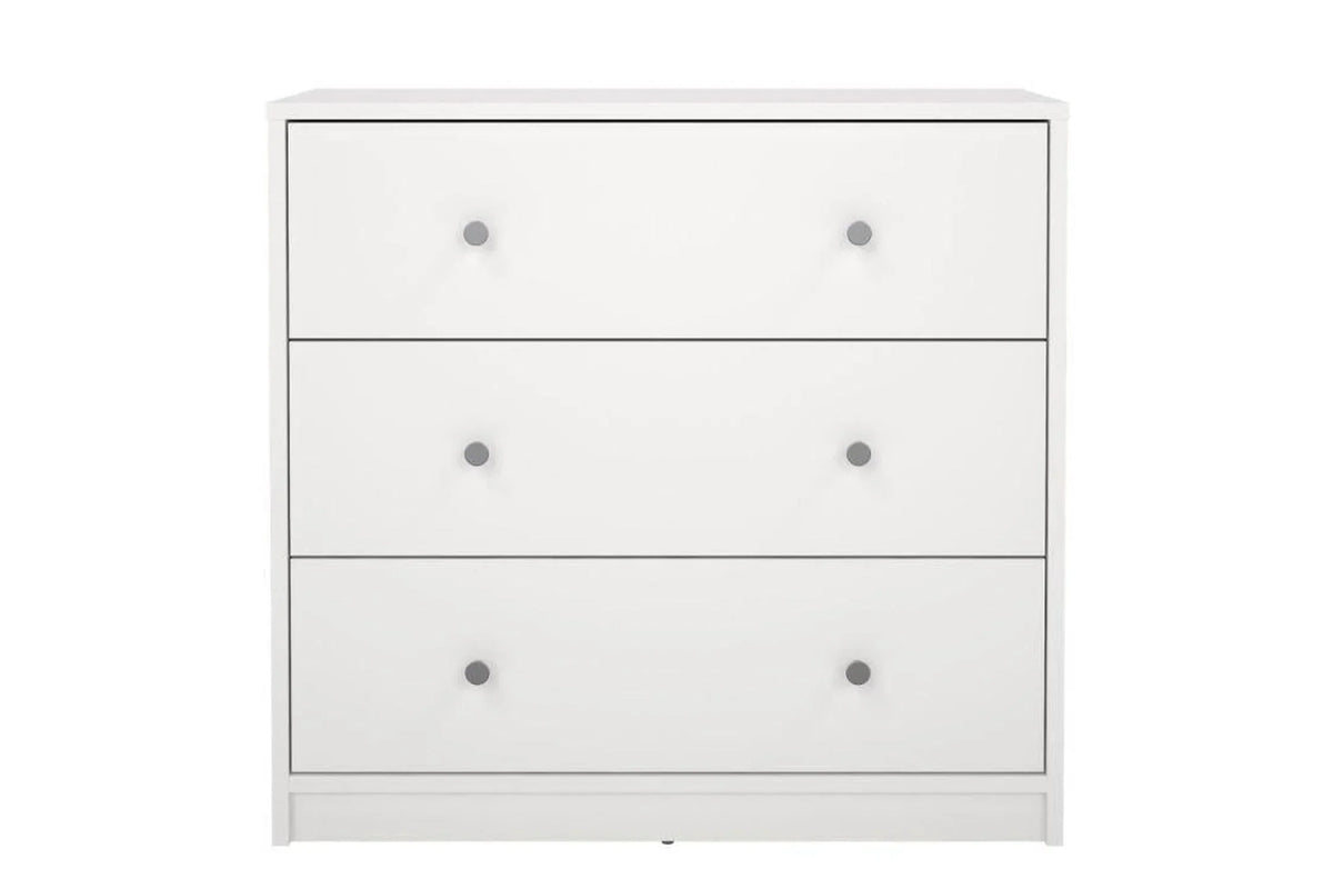 May Chest Of 3 Drawers In White