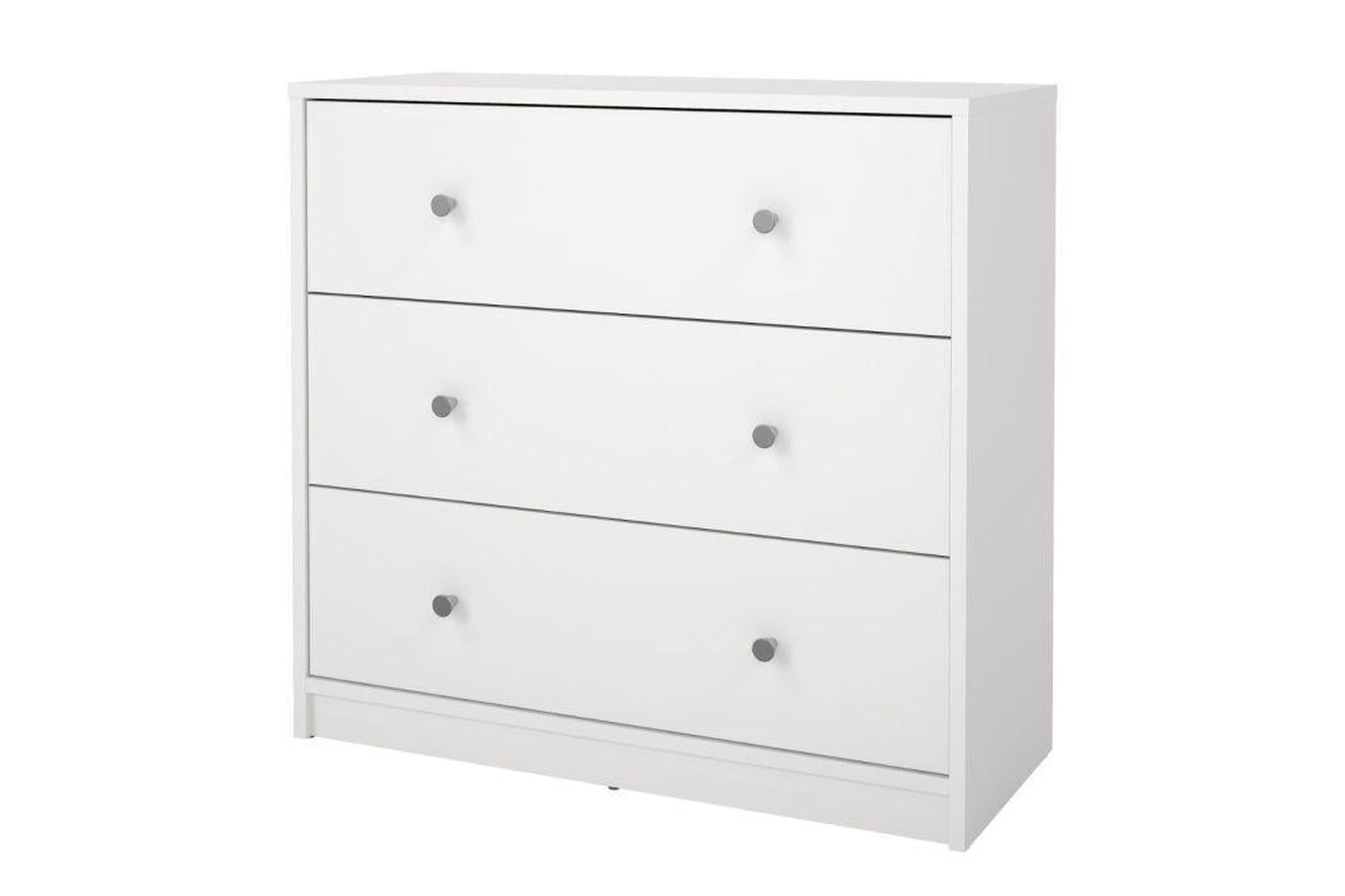 May Chest Of 3 Drawers In White
