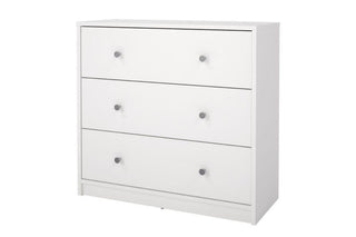 May Chest Of 3 Drawers In White