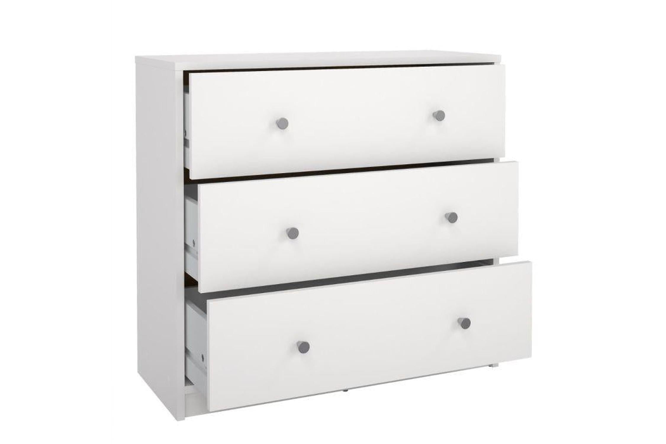 May Chest Of 3 Drawers In White