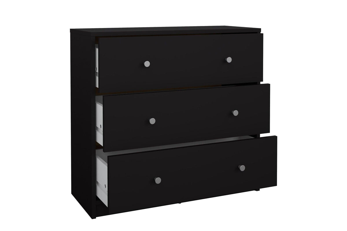 May Chest Of 3 Drawers In Black
