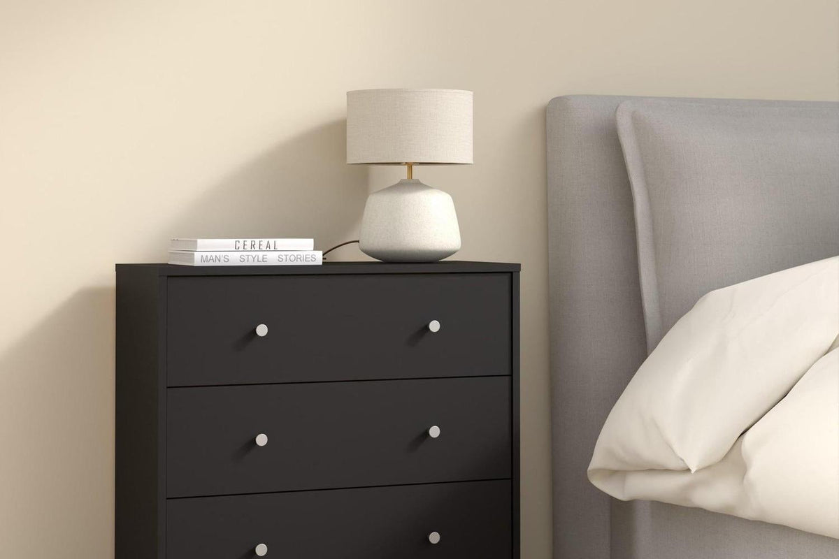 May Chest Of 3 Drawers In Black