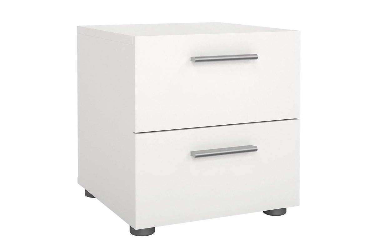 Pepe Bedside 2 Drawers In White