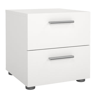 Pepe Bedside 2 Drawers In White