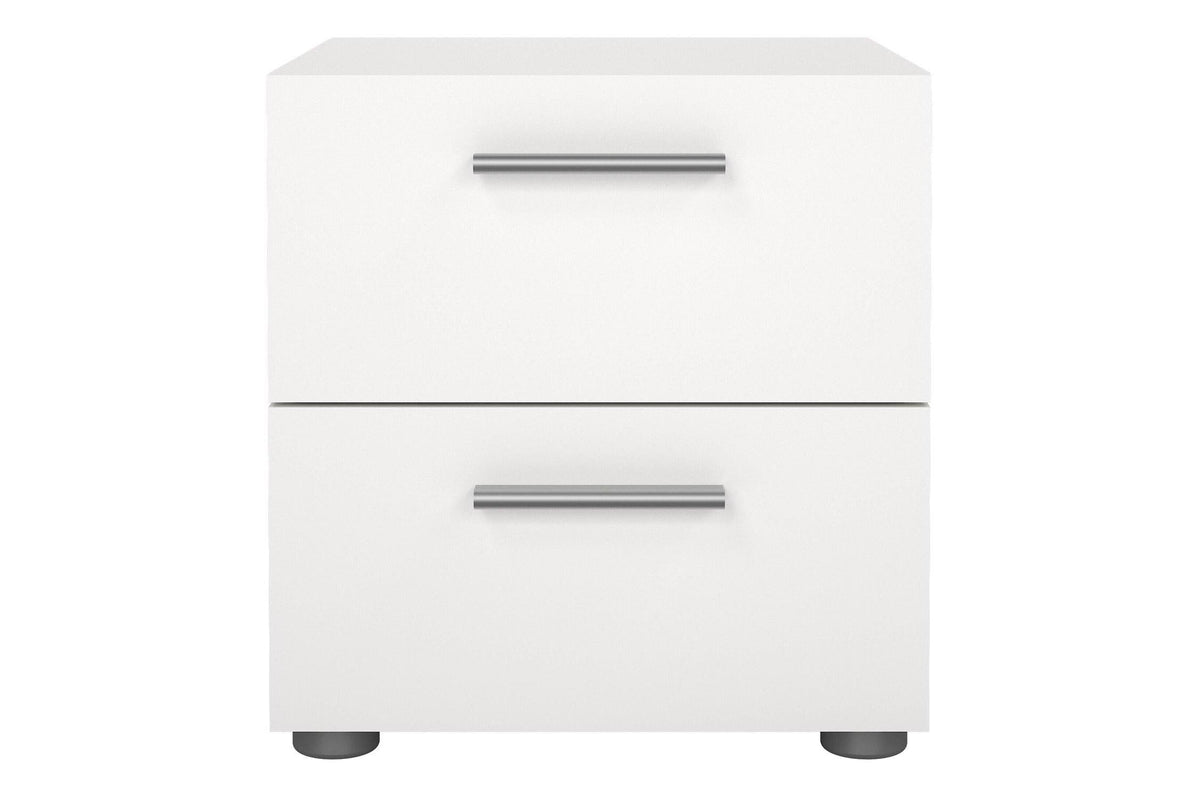 Pepe Bedside 2 Drawers In White