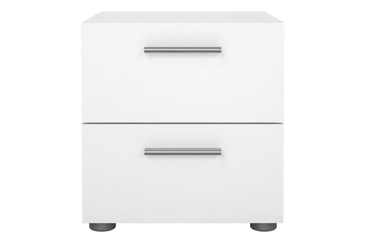 Pepe Bedside 2 Drawers In White