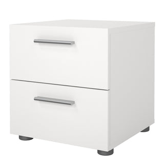 Pepe Bedside 2 Drawers In White