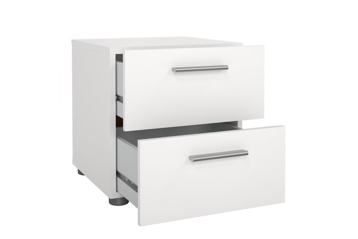 Pepe Bedside 2 Drawers In White