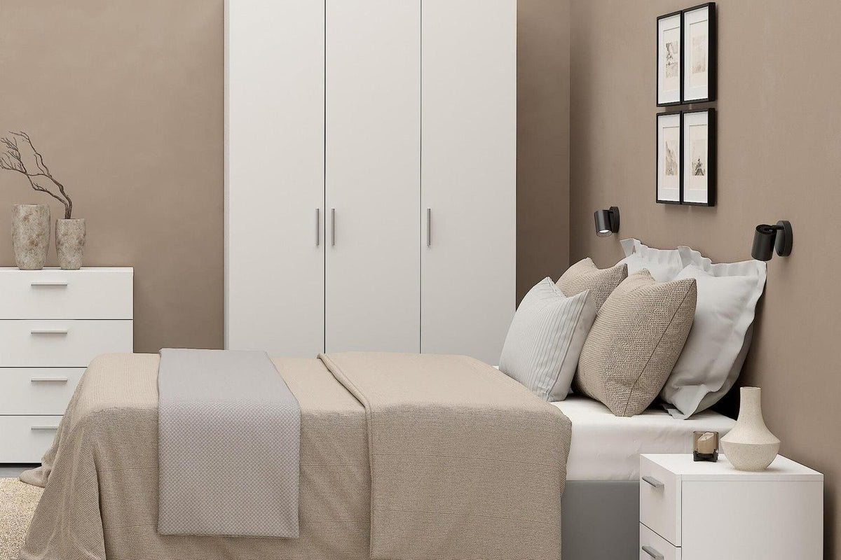 Pepe Bedside 2 Drawers In White