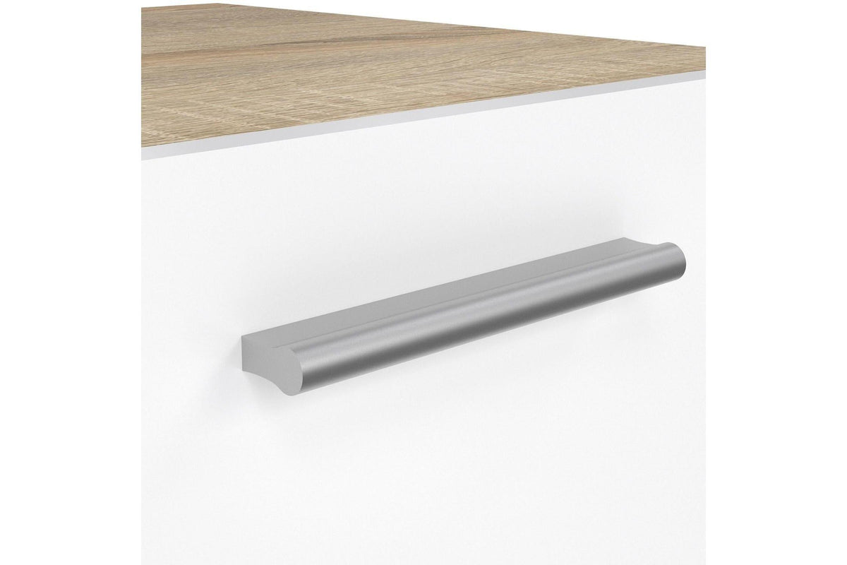 Pepe Bedside 2 Drawers In Oak With White High Gloss