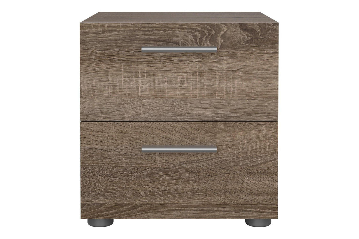 Pepe Bedside 2 Drawers In Truffle Oak