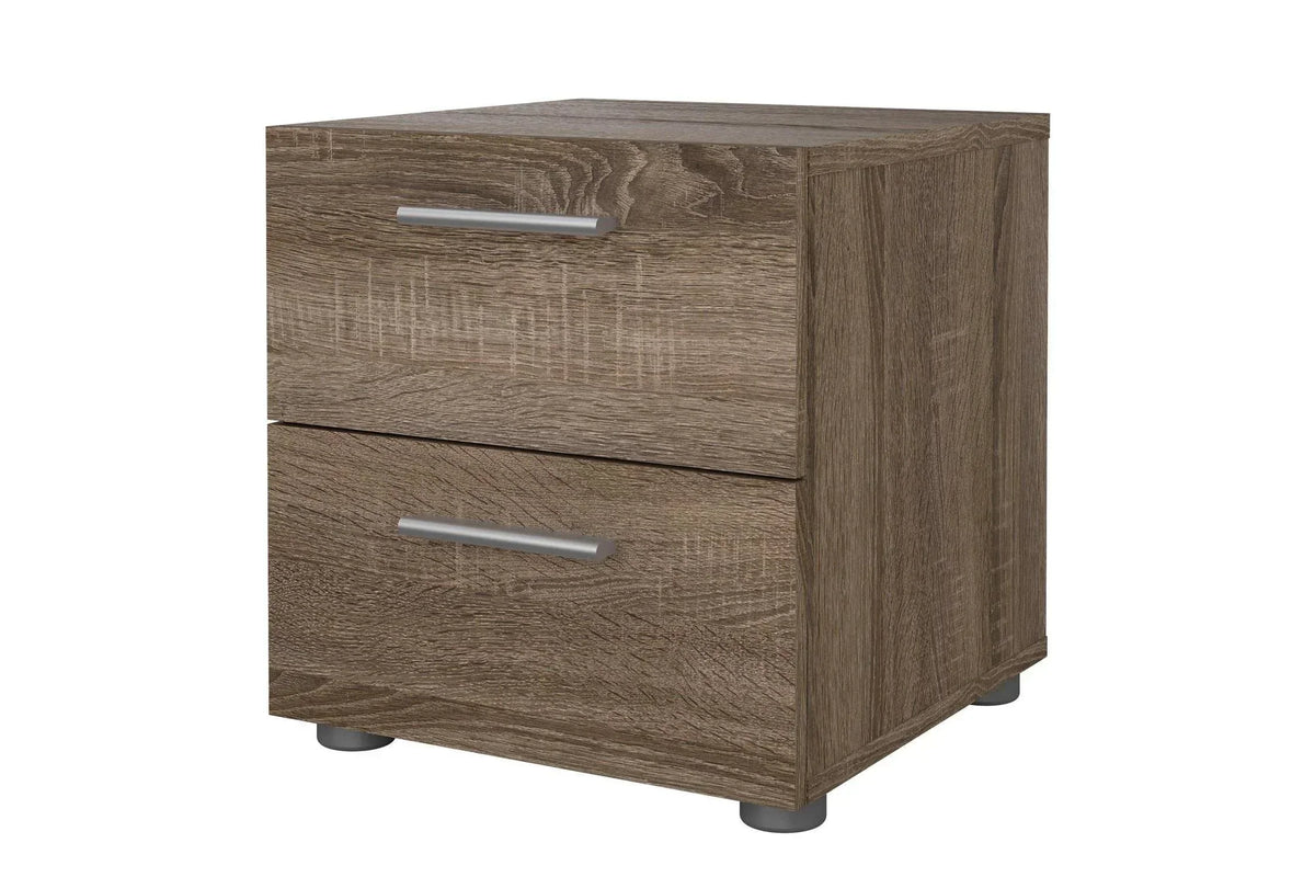Pepe Bedside 2 Drawers In Truffle Oak