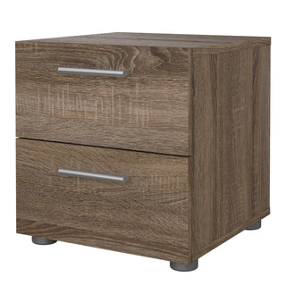 Pepe Bedside 2 Drawers In Truffle Oak