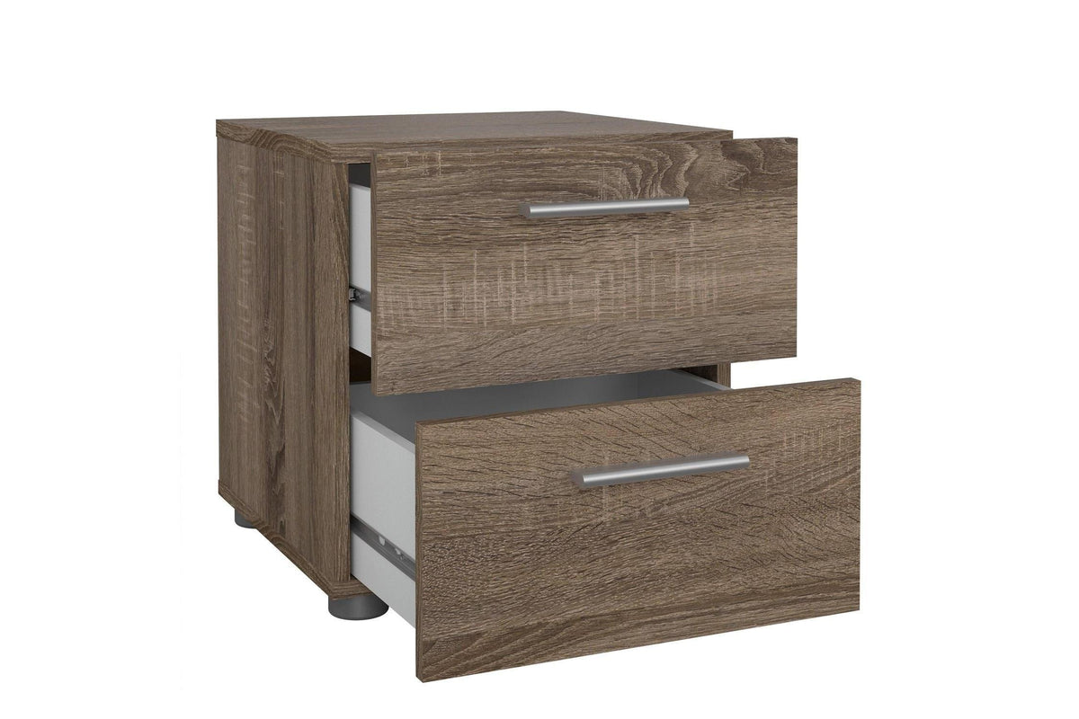 Pepe Bedside 2 Drawers In Truffle Oak