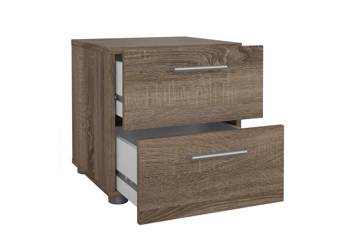 Pepe Bedside 2 Drawers In Truffle Oak
