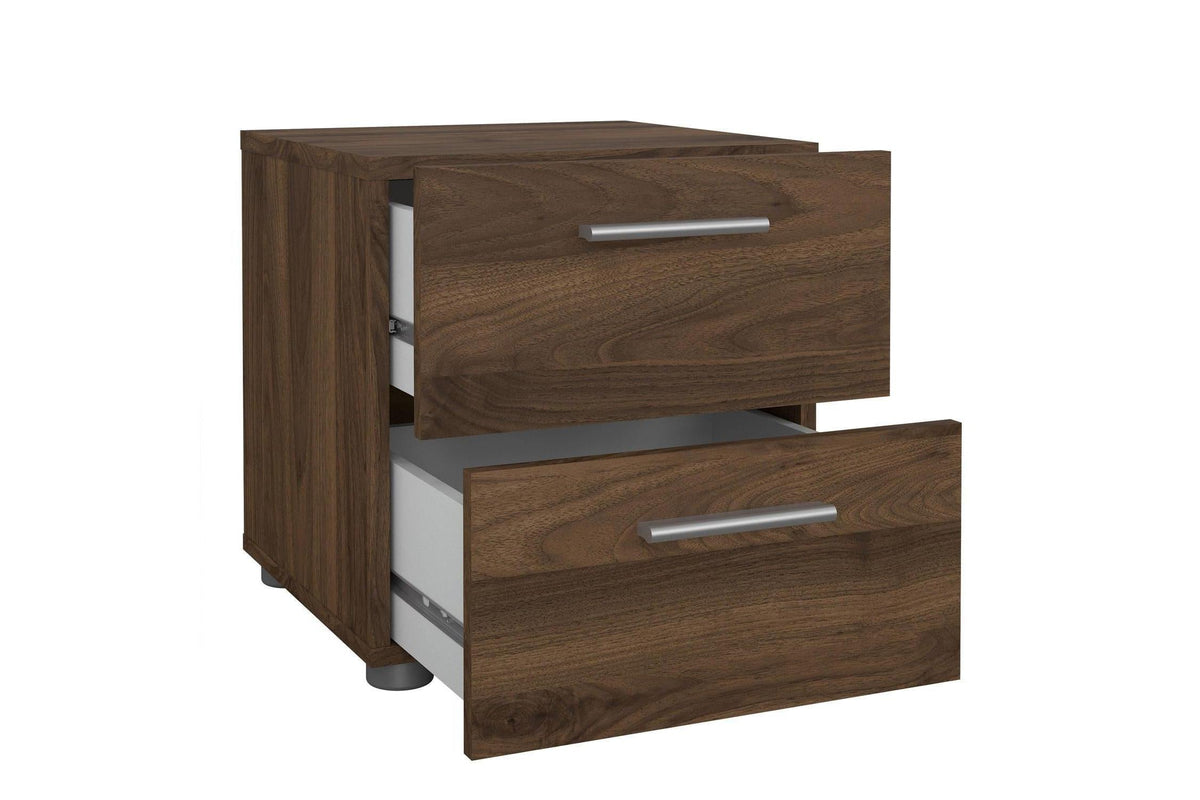 Pepe Bedside 2 Drawers In Walnut