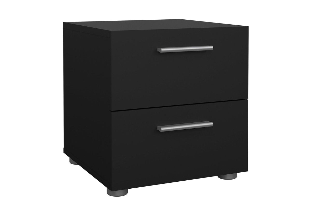 Pepe Bedside 2 Drawers In Black