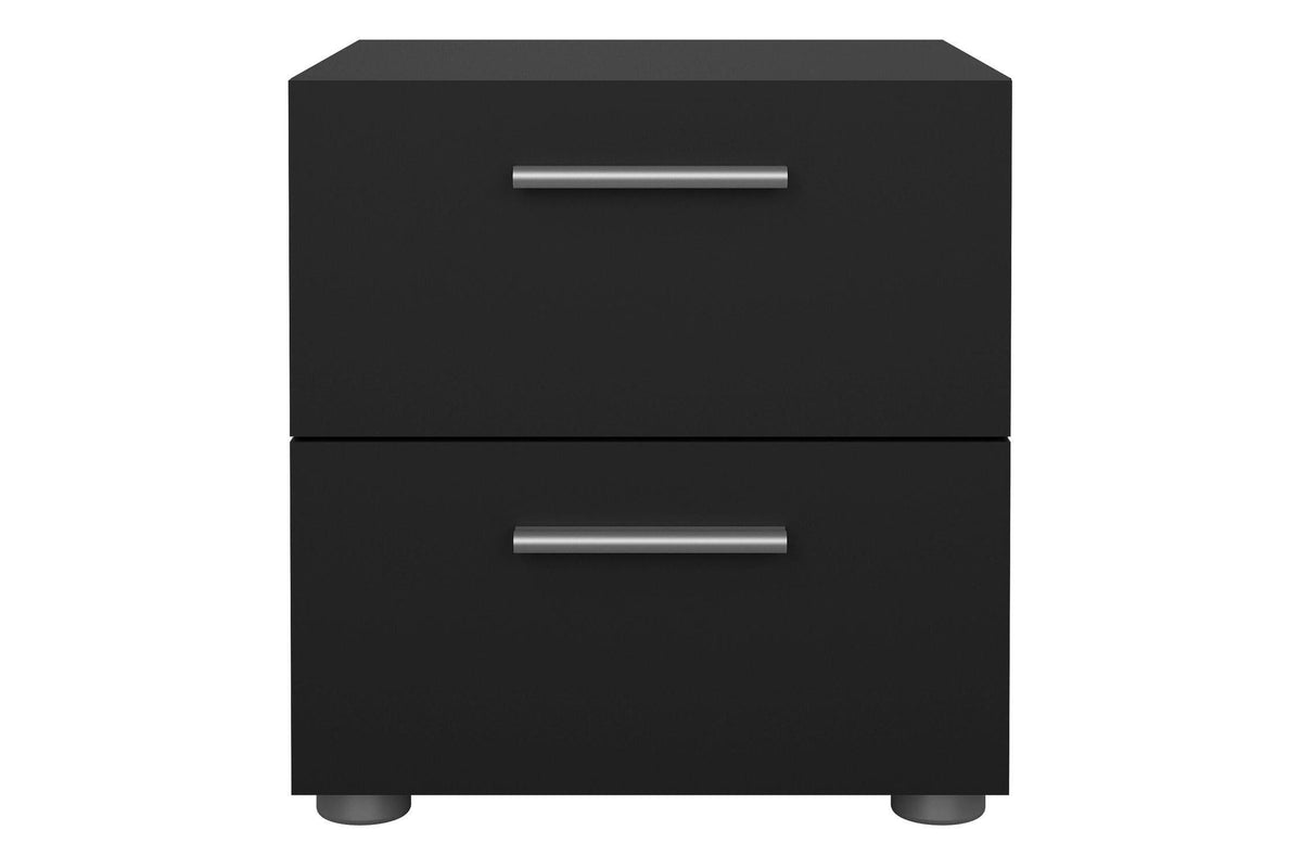 Pepe Bedside 2 Drawers In Black