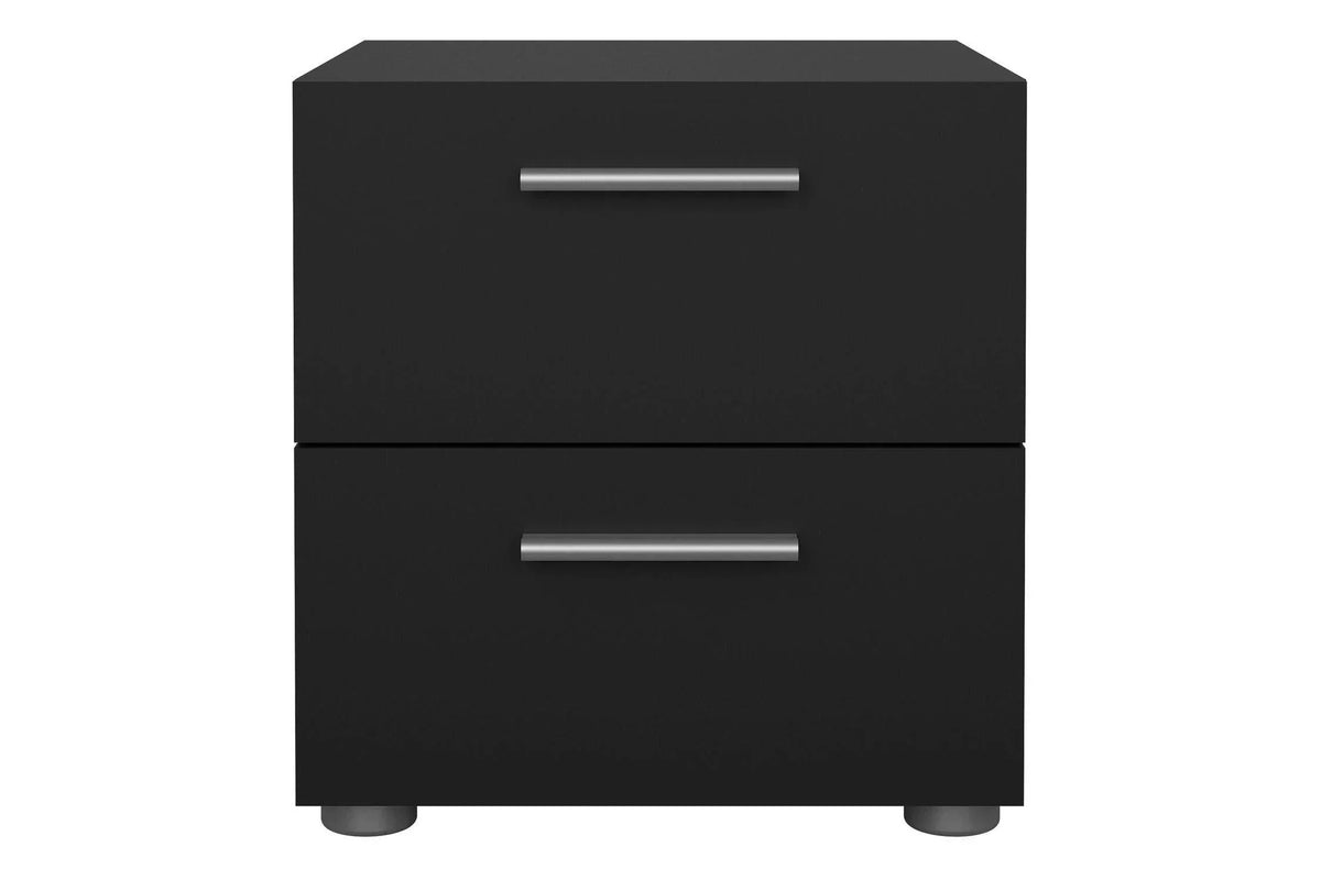 Pepe Bedside 2 Drawers In Black