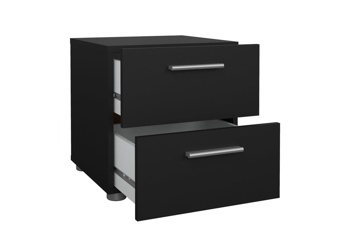 Pepe Bedside 2 Drawers In Black