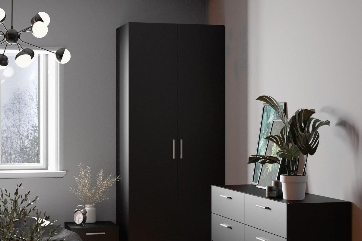 Pepe Bedside 2 Drawers In Black