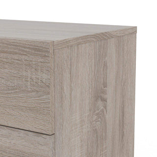 Pepe Wide Chest of 8 Drawers (4+4) in Truffle Oak - Msofas LTD