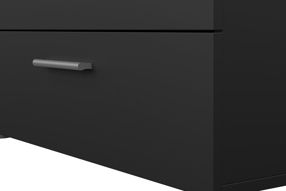 Pepe Wide Chest Of 8 Drawers In Black