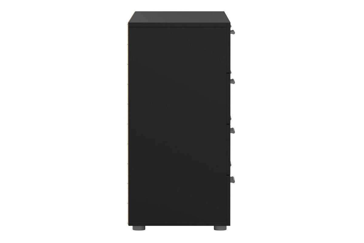 Pepe Wide Chest Of 8 Drawers In Black