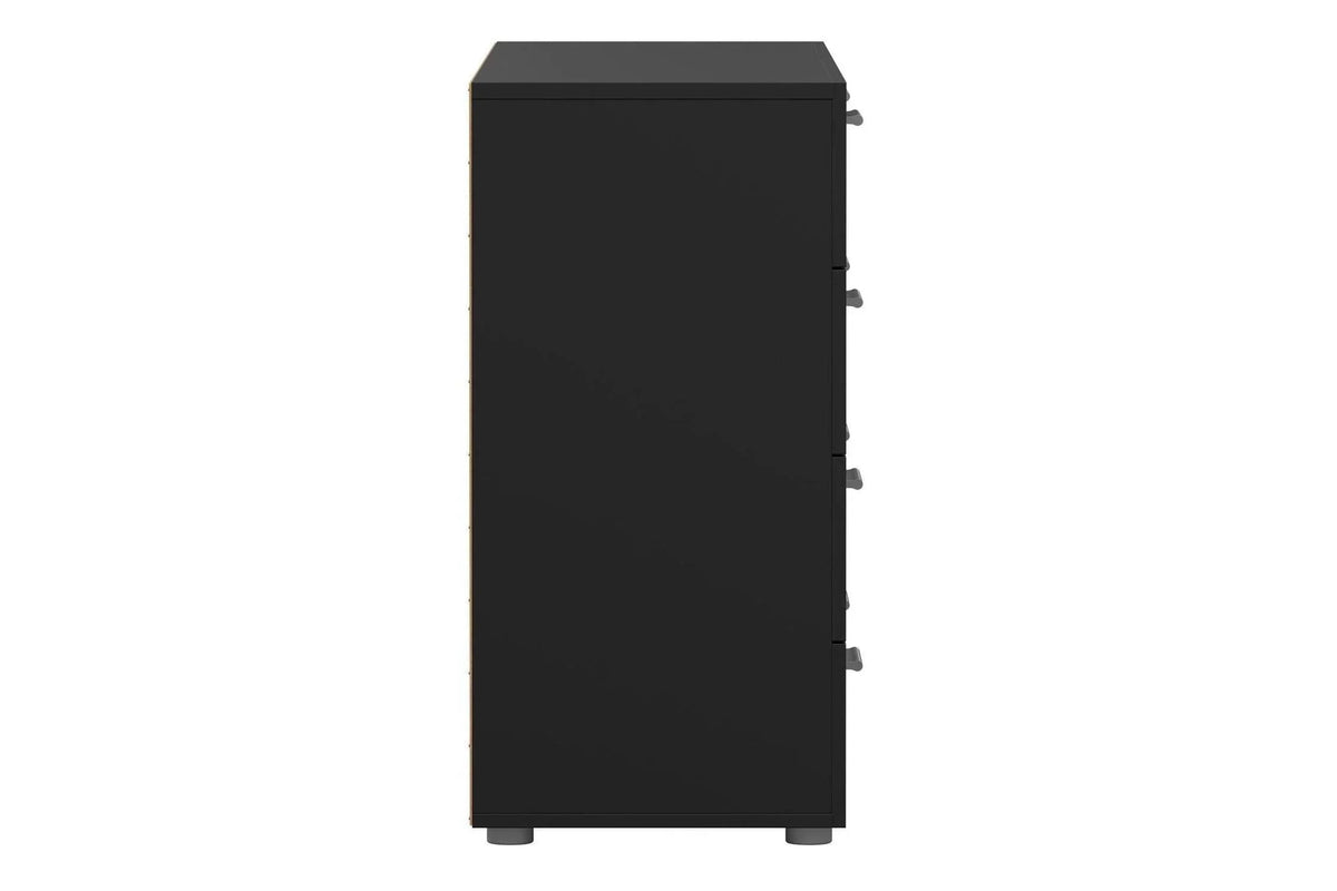 Pepe Wide Chest Of 8 Drawers In Black