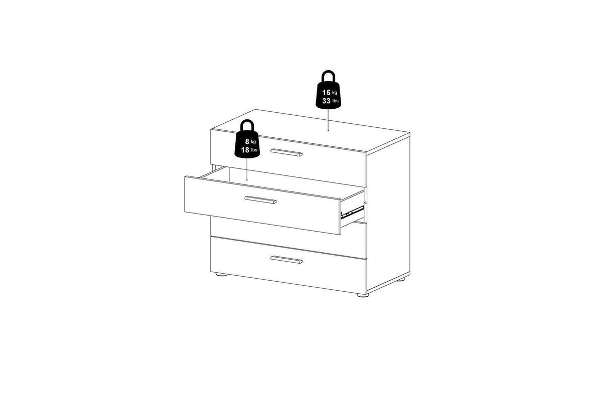 Pepe Chest Of 4 Drawers In Oak