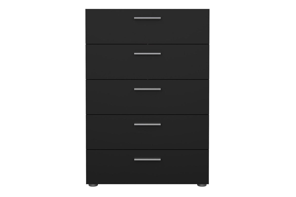 Pepe Chest Of 5 Drawers In Black